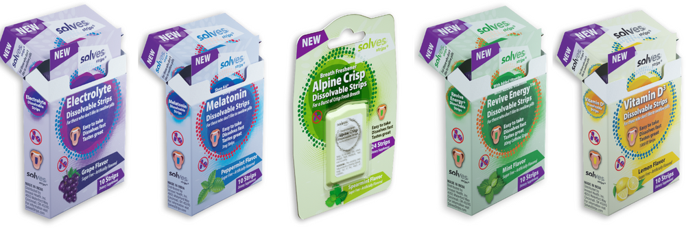 Solves Strips® launches oral film strips for Electrolytes, Melatonin and Vitamin D3