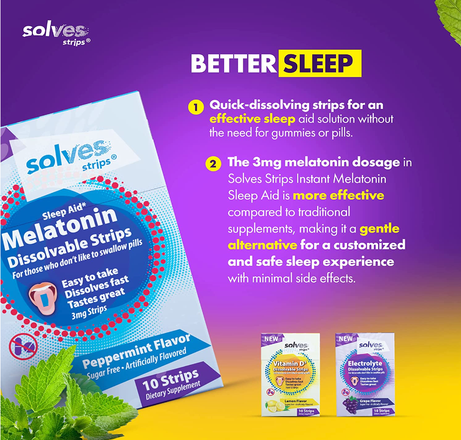 Melatonin Strips 30 Day Supply (30 Pack)