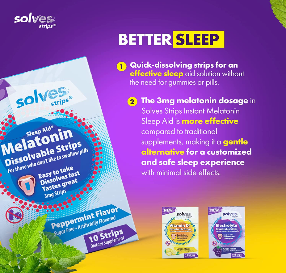 Melatonin Strips 120 Day Supply 12 Count (120 Strips)