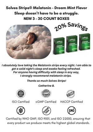 Melatonin Dream Mint Strips - 3 Boxes